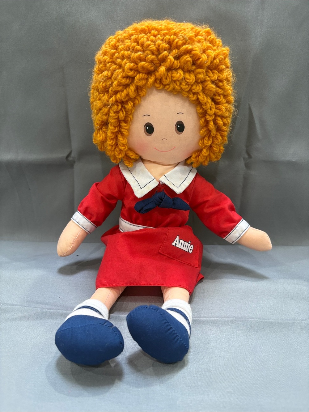 Little Orphan Annie Knickerbocker Vintage 1982 Stuffed Doll w/o Sandy the Dog